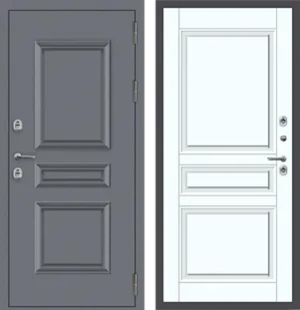 Дверь входная МеталлЮр Термо M62 ТЕРМО букле графит-Velluto Bianco AG 700