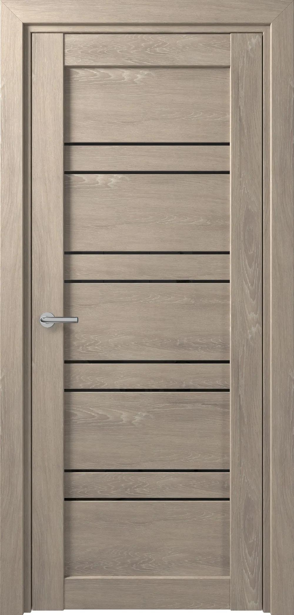 Дверь межкомнатная DEFORM Серия D D15 DEFORM ДО черный лак дуб шале седой