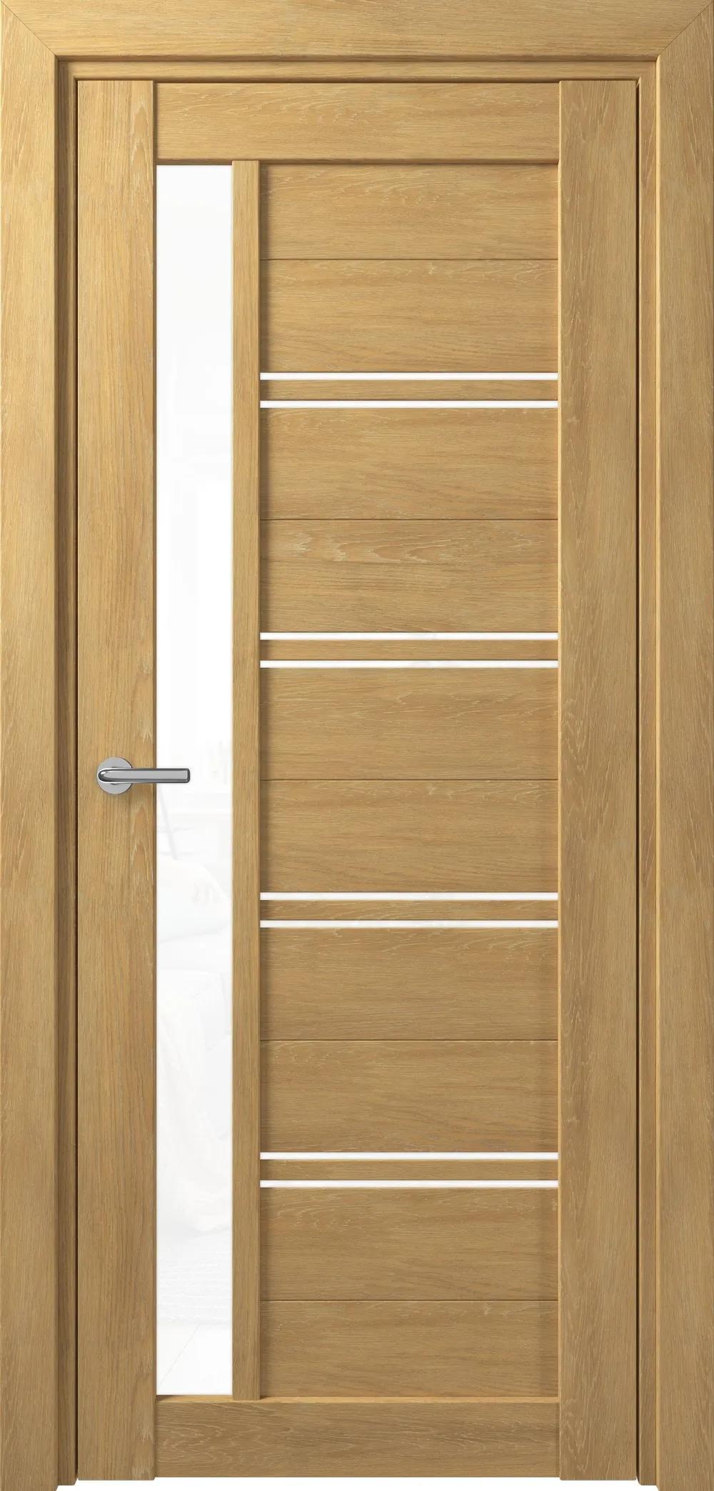 Дверь межкомнатная DEFORM D19 DEFORM ДО белый лак дуб шале натуральный