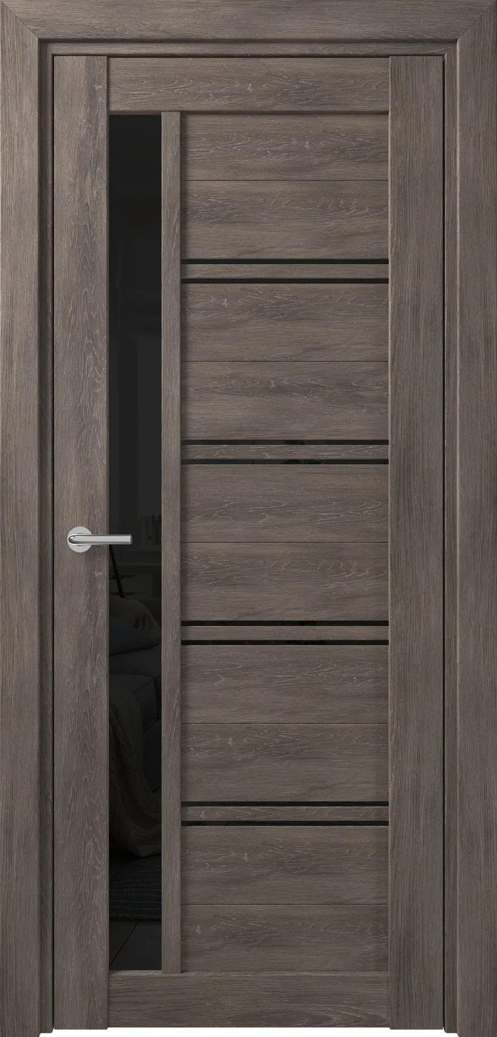 Дверь межкомнатная DEFORM D19 DEFORM ДО черный лак дуб шале графит