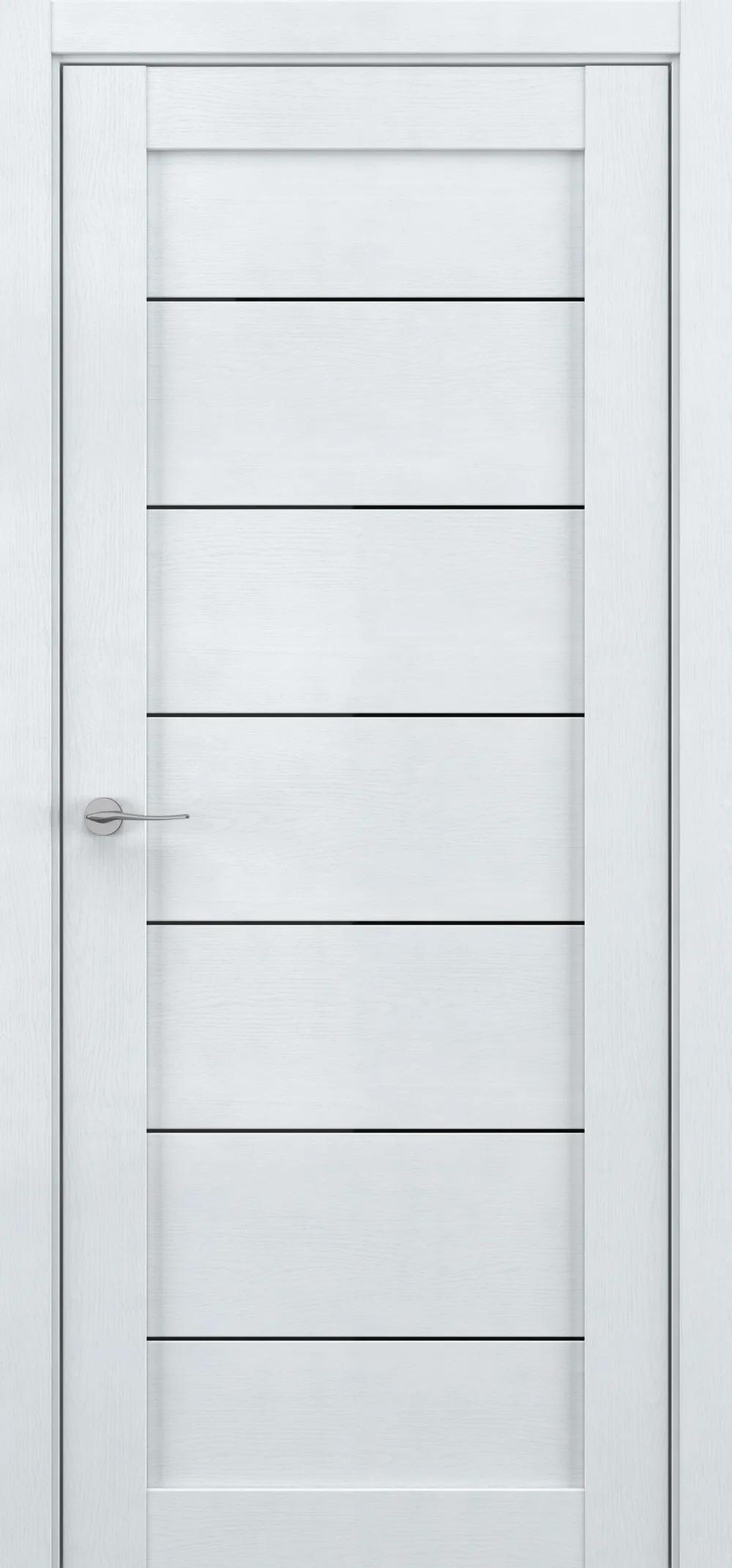 Дверь межкомнатная DEFORM Серия V V7 ДО черный лак Скай вуд