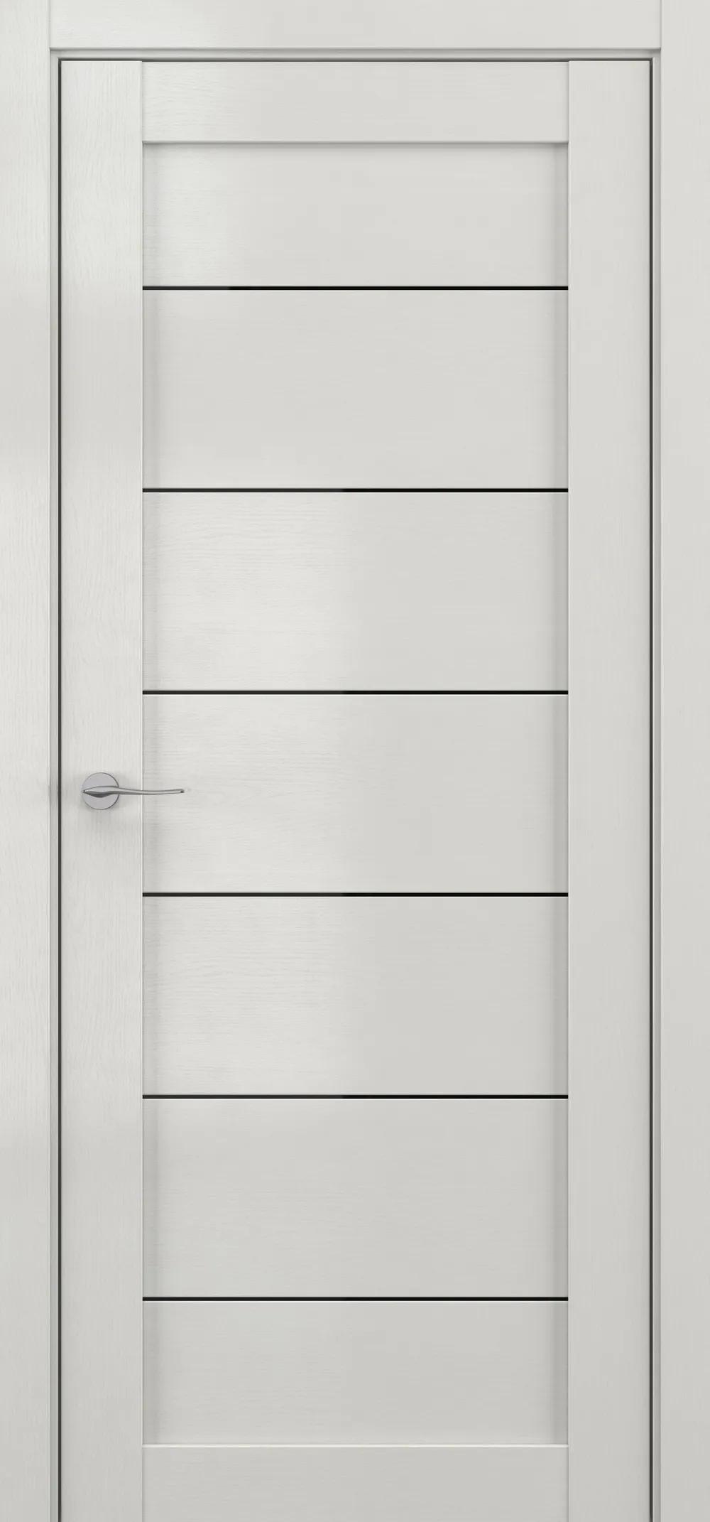 Дверь межкомнатная DEFORM Серия V V7ДО черный лак Крем вуд