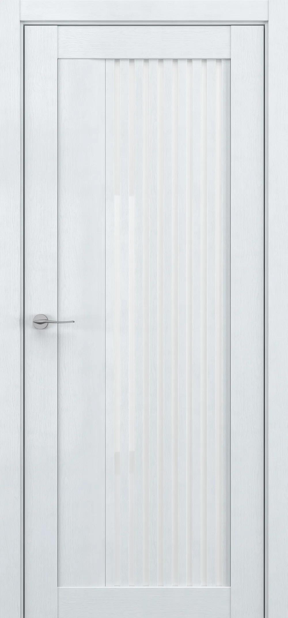 Дверь межкомнатная DEFORM Серия V V8 ДО белый лак Скай вуд