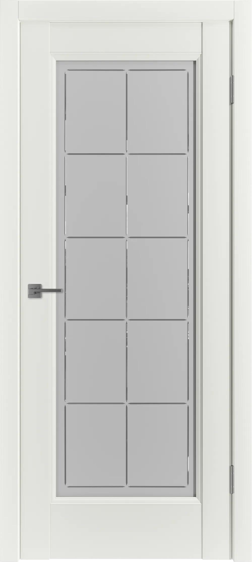 Дверь межкомнатная EMALEX E1 ДО Crystal Cloud Emalex MidWhite НЕСТАНДАРТ