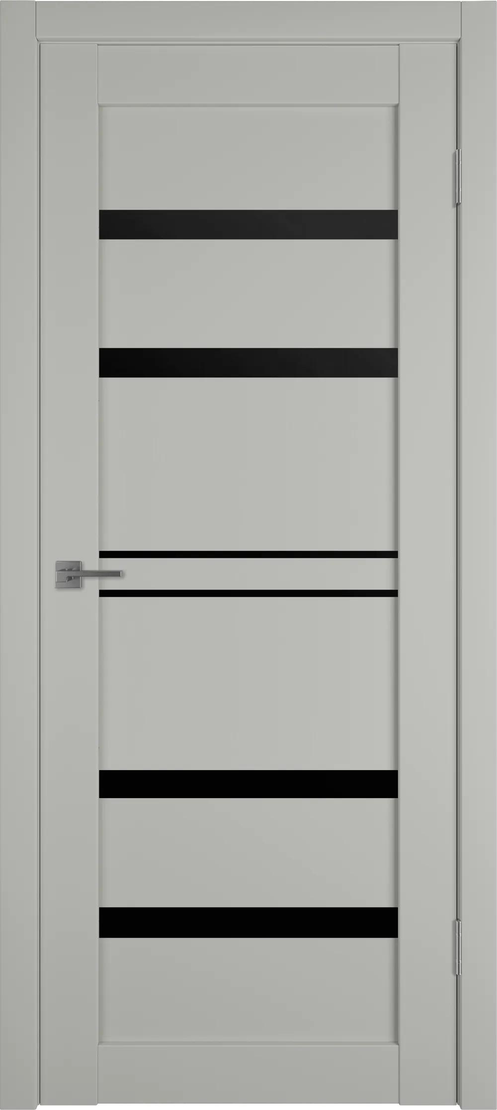 Дверь межкомнатная EMALEX E26 ДО Black gloss Emalex taupe