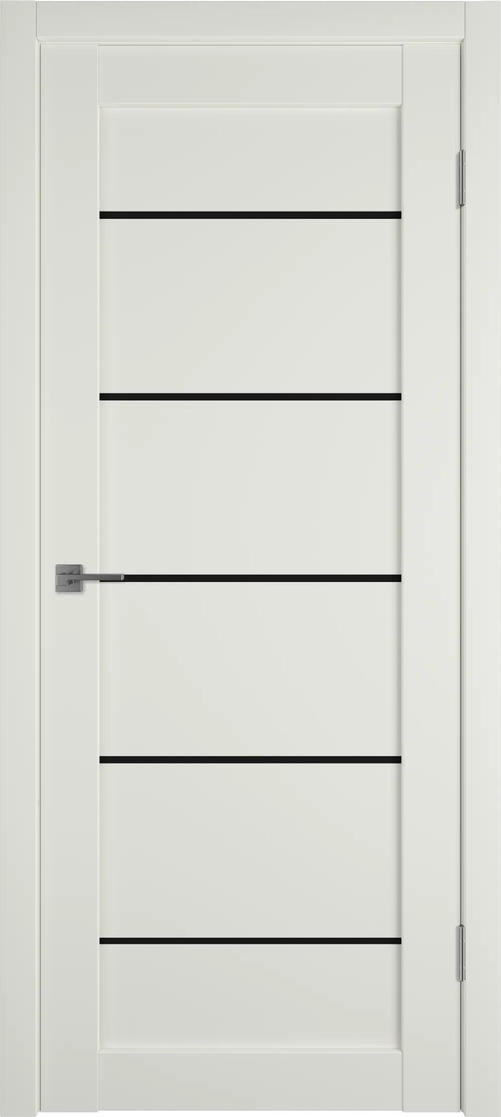 Дверь межкомнатная EMALEX E27 ДО BLACK GLOSS Emalex MidWhite НЕСТАНДАРТ