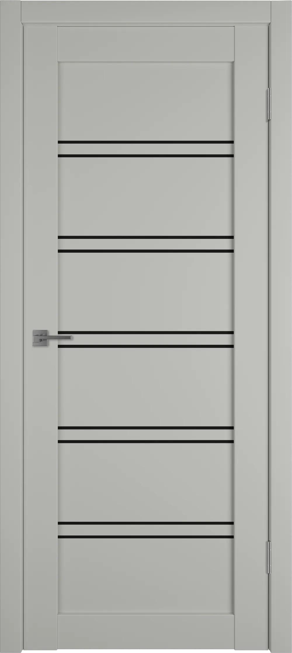 Дверь межкомнатная EMALEX E28 ДО Black gloss Emalex taupe