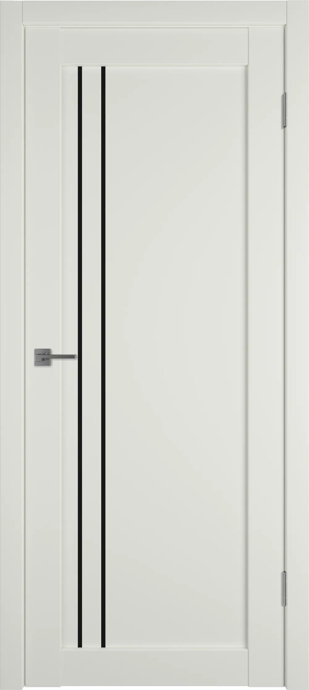 Дверь межкомнатная EMALEX E33 ДО BLACK GLOSS Emalex MidWhite НЕСТАНДАРТ