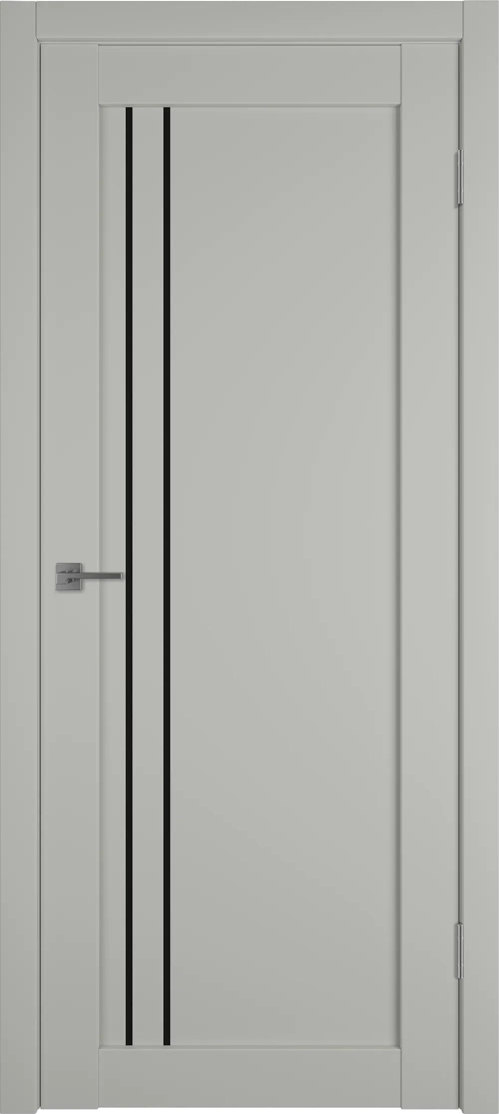 Дверь межкомнатная EMALEX E33 ДО Black gloss Emalex taupe