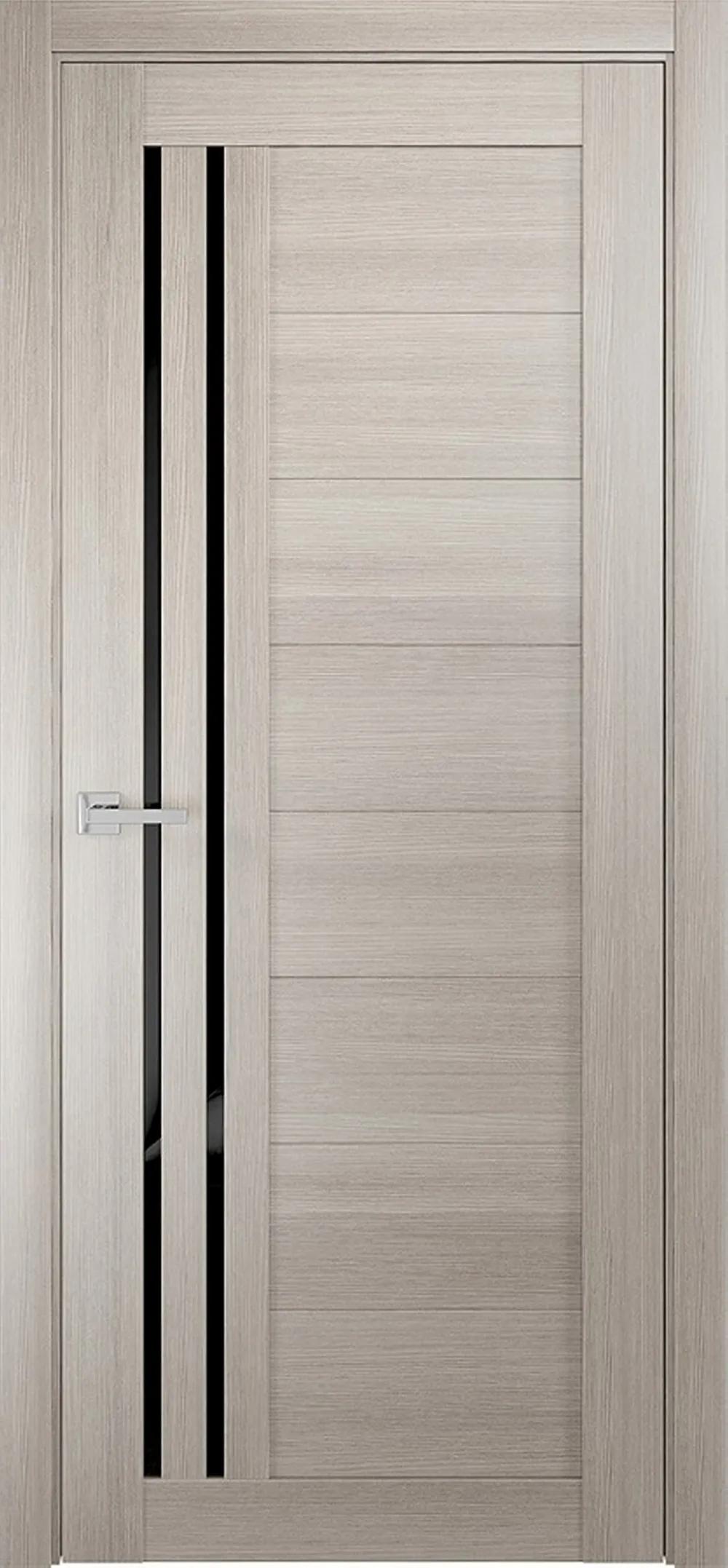 Дверь межкомнатная SMART Квадро 20 ДО черный лак Капучино