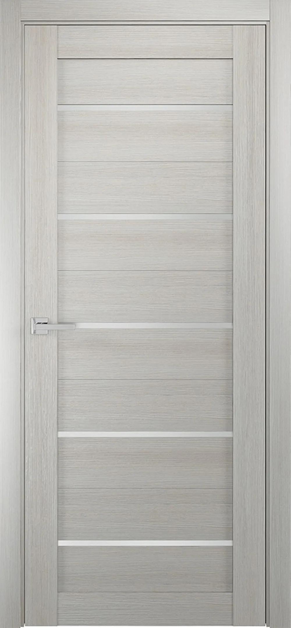 Дверь межкомнатная SMART Квадро 5 ДО Сатинато Перламутр