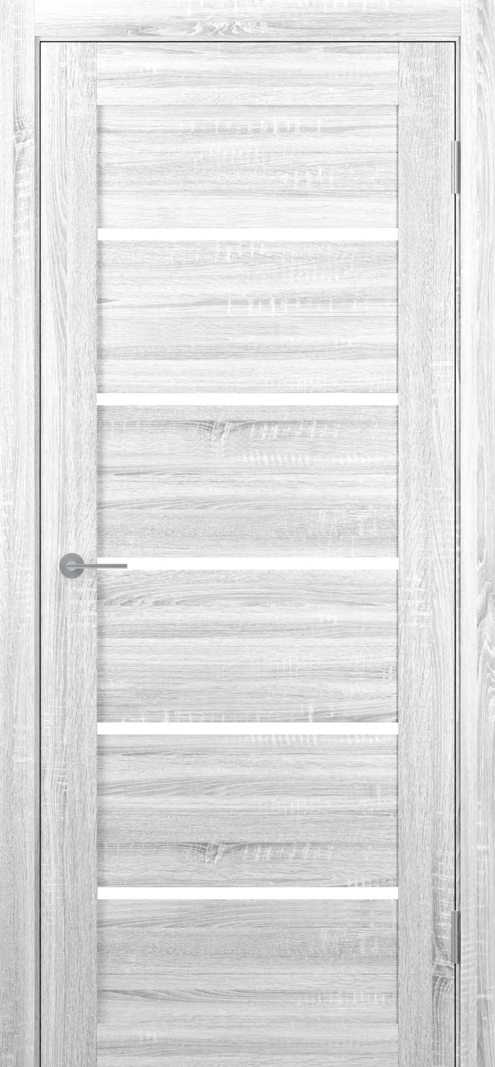 Дверь межкомнатная STARK ST1 ДО черный лак Сонома светлый