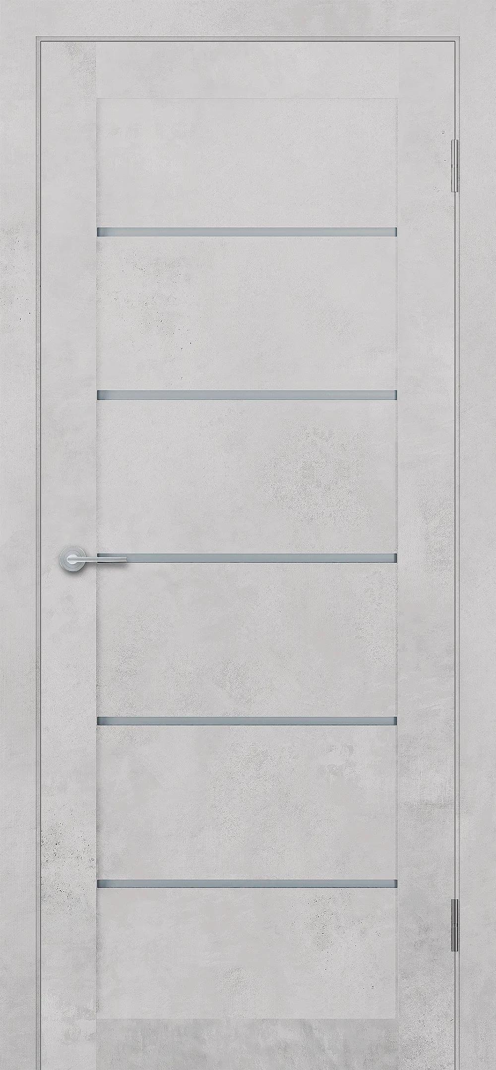 Дверь межкомнатная STARK ST8 ДО матовое Бетон белый