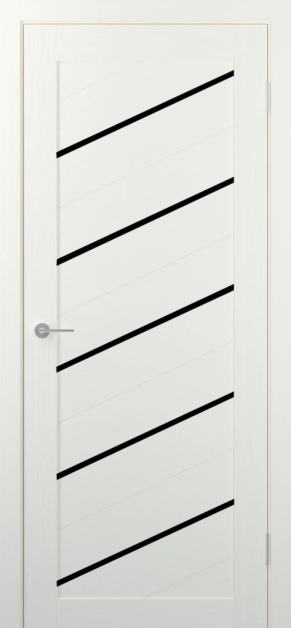 Дверь межкомнатная STARK ST7 ДО черный лак Айс