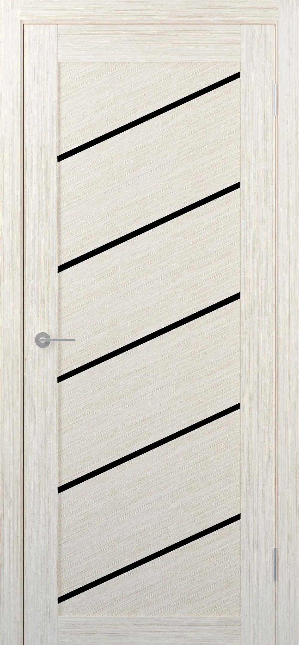 Дверь межкомнатная STARK ST7 ДО черный лак Бьянко