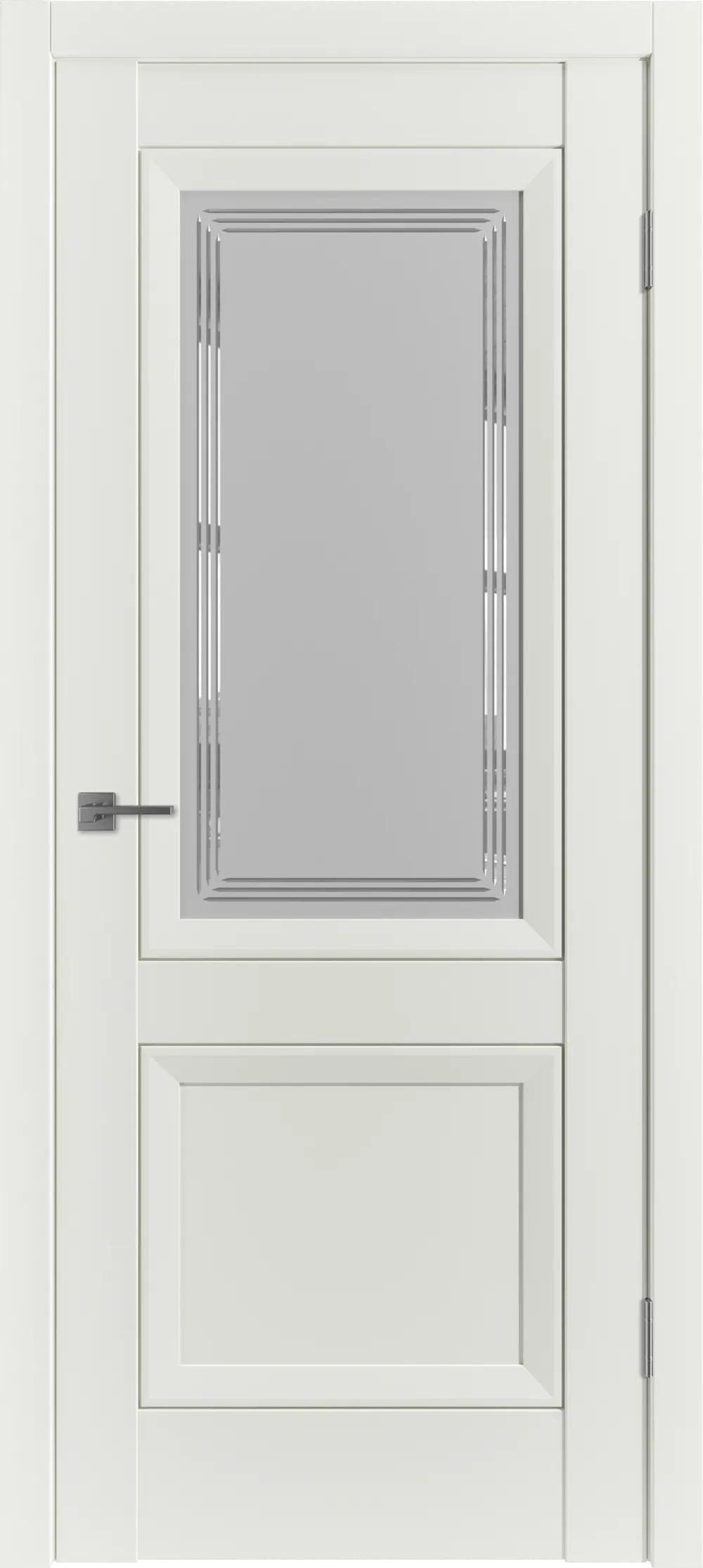 Дверь межкомнатная EMALEX EN2 ДО Crystal Cloud Trinity Emalex MidWhite НЕСТАНДАРТ