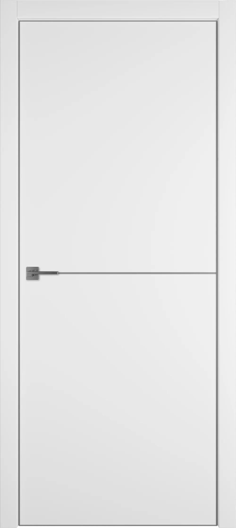 Дверь межкомнатная Urban Urban 1 Emalex Ice Silver Edge Молдинг Серебро