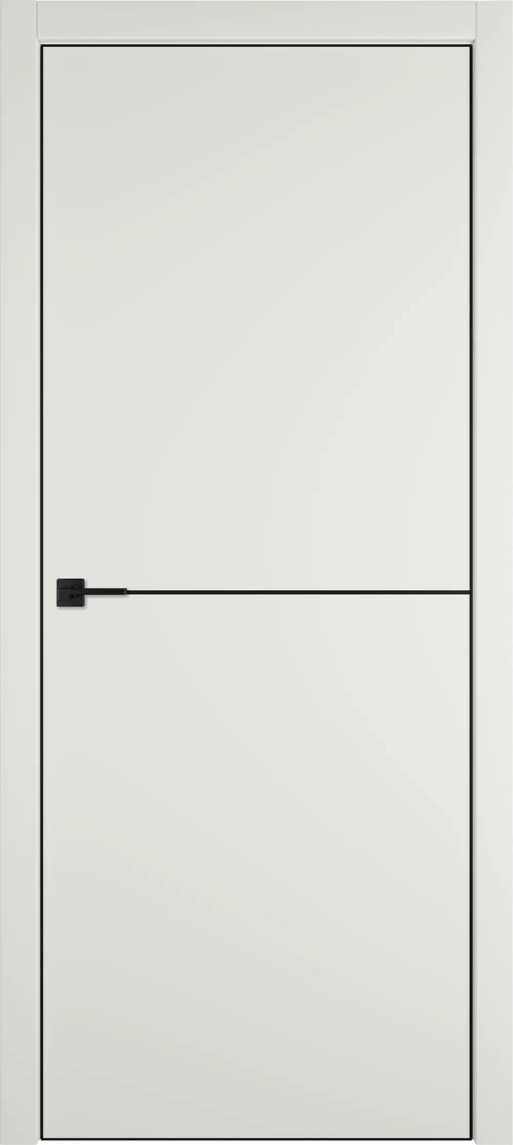 Дверь межкомнатная Urban Urban 1 Emalex MidWhite Black Edge молдинг черный