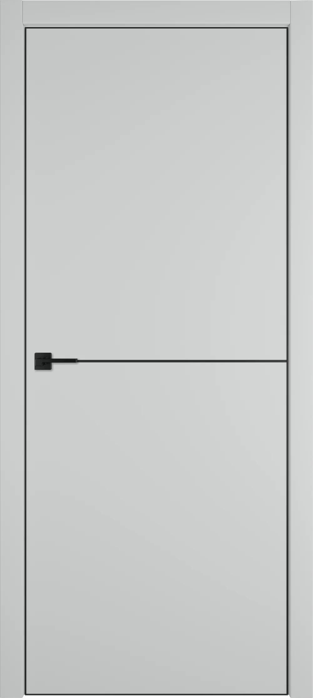 Дверь межкомнатная Urban Urban 1 Emalex Steel Black Edge молдинг черный НЕСТАНДАРТ