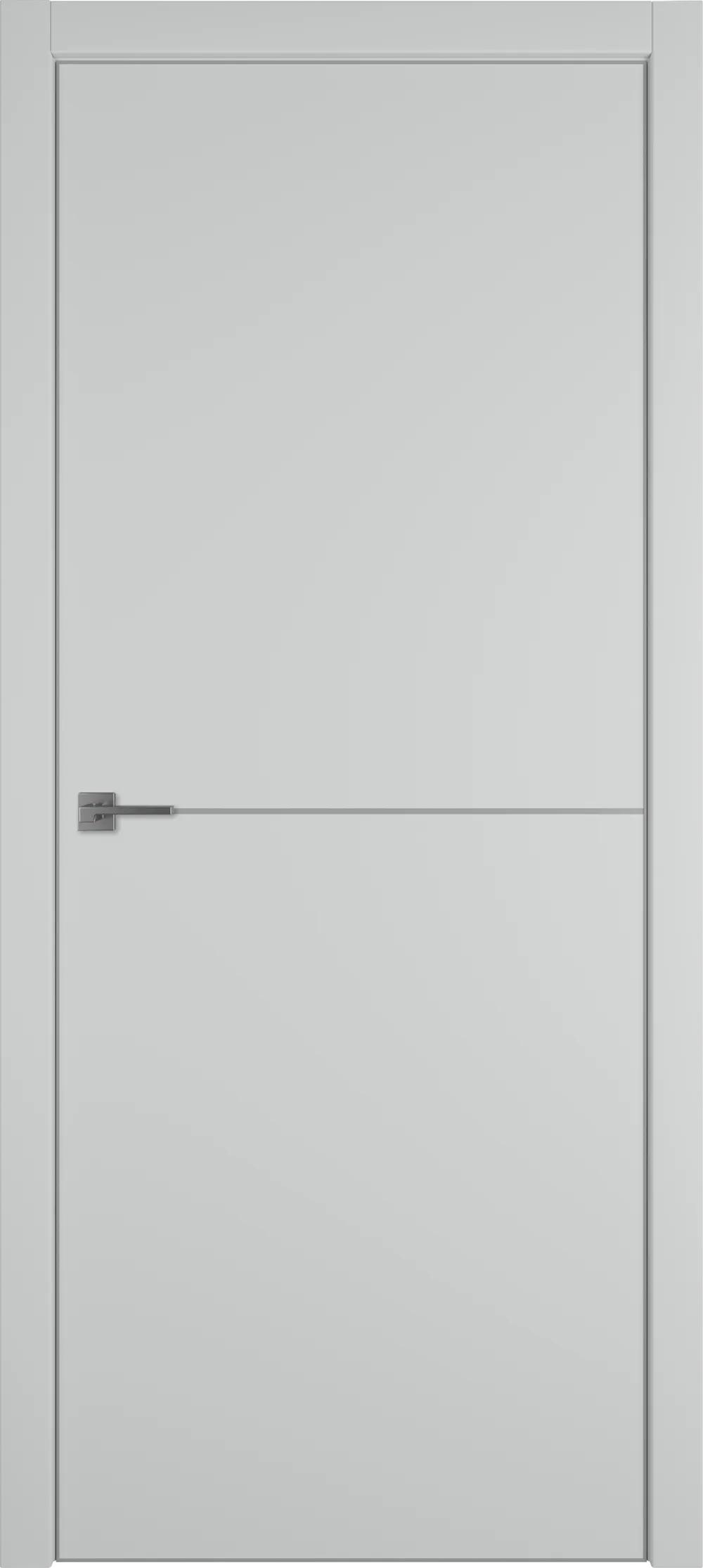 Дверь межкомнатная Urban Urban 1 Emalex Steel Silver Edge Молдинг Серебро НЕСТАНДАРТ