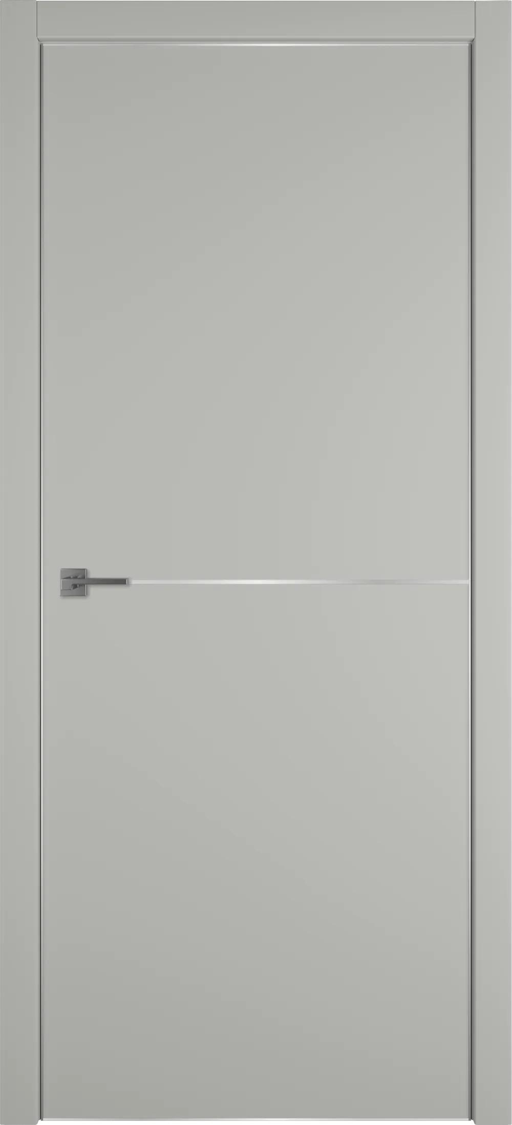 Дверь межкомнатная Urban Urban 1 Emalex Taupe Silver Edge Молдинг Серебро