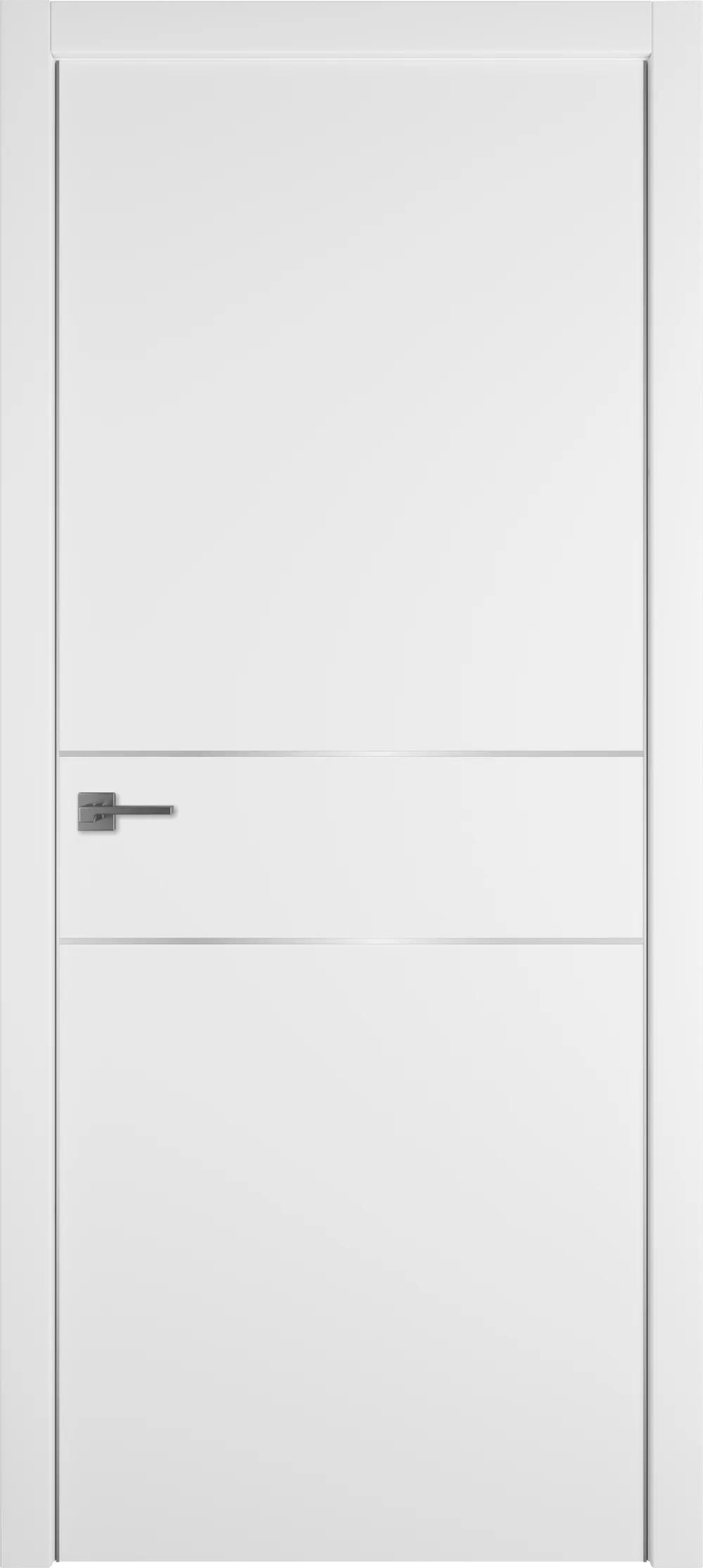 Дверь межкомнатная Urban Urban 2 H Emalex Ice Silver Edge Молдинг Серебро