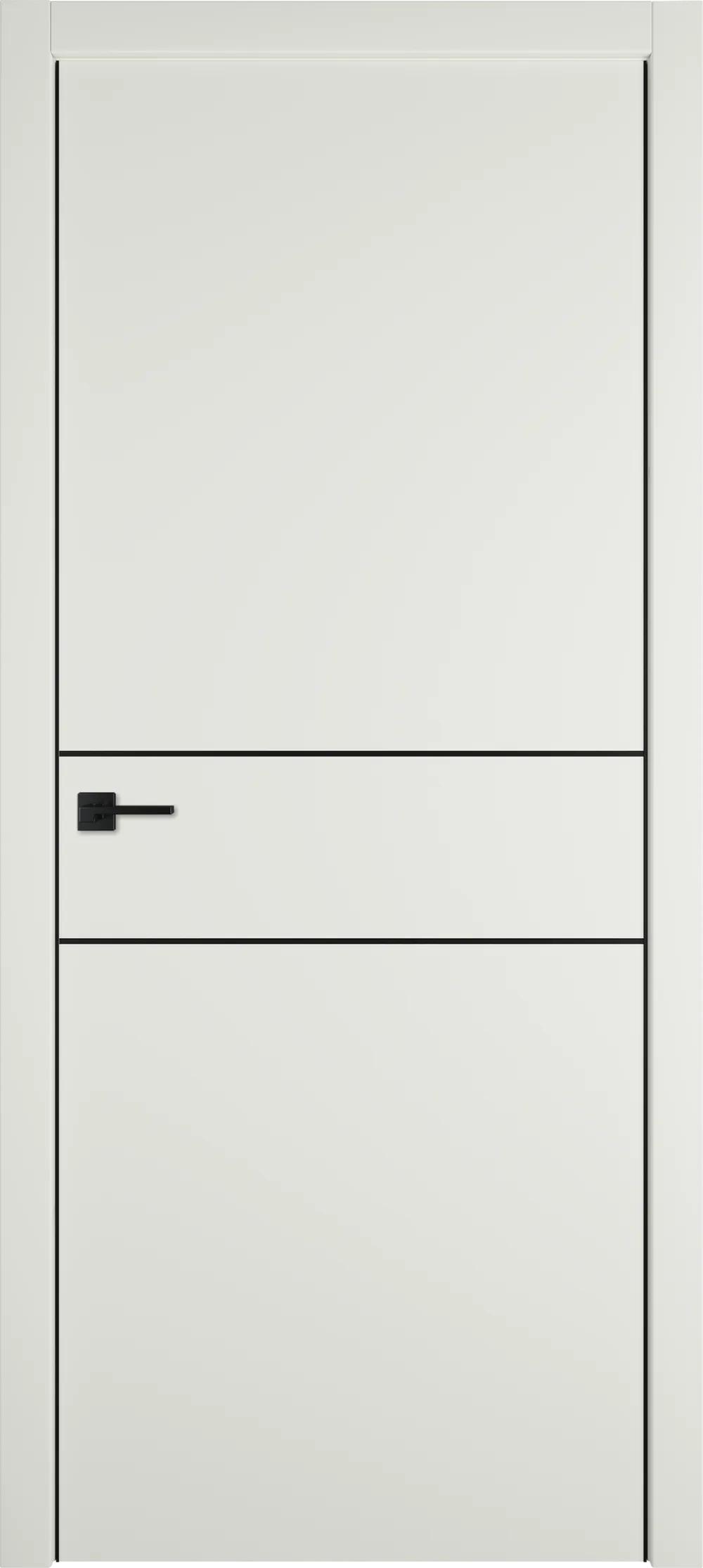 Дверь межкомнатная Urban Urban 2 H Emalex MidWhite Black Edge молдинг черный