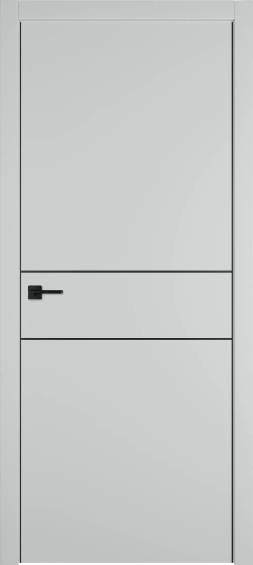 Дверь межкомнатная Urban Urban 2 H Emalex Steel Black Edge молдинг черный НЕСТАНДАРТ