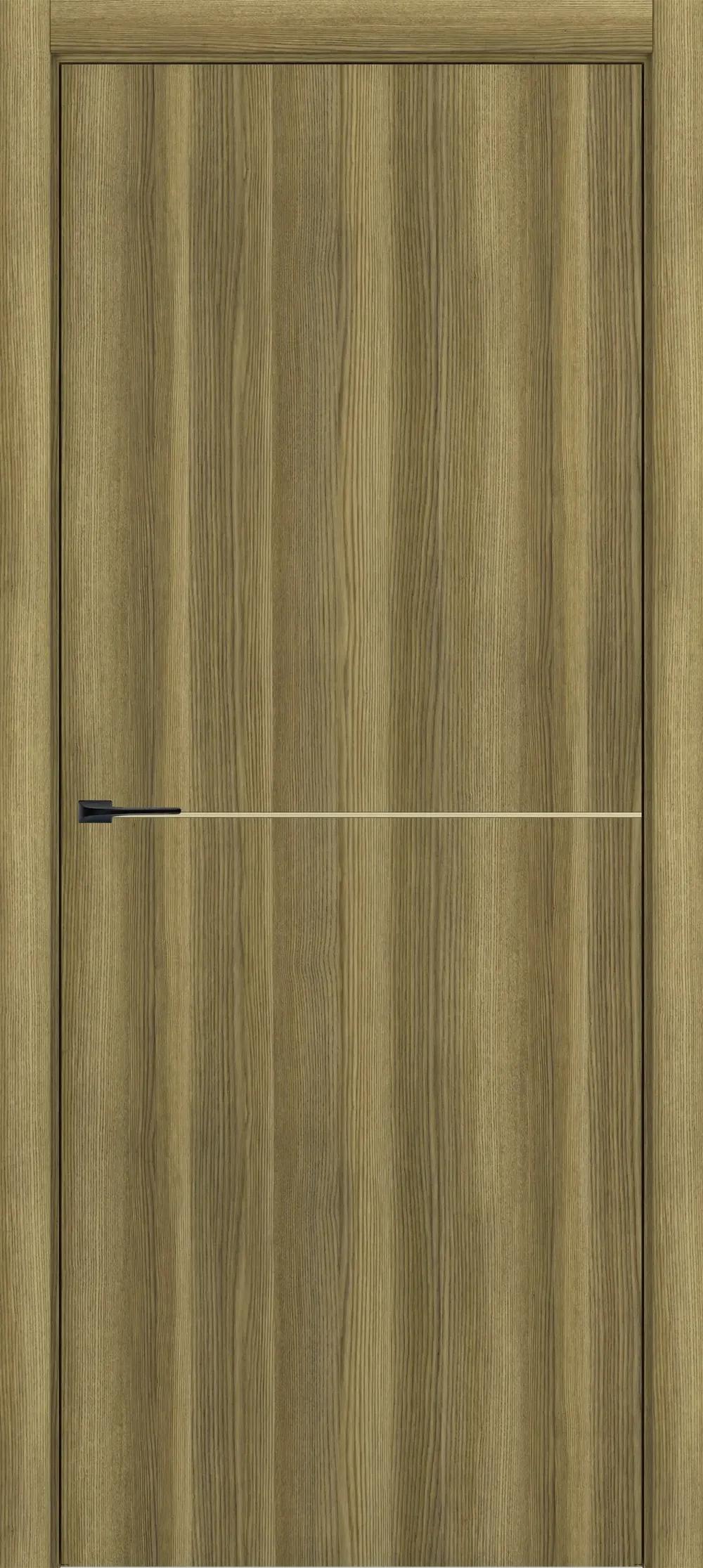 Дверь межкомнатная Квалитет К10 Дуб серый ABS молдинг золото (Mg)