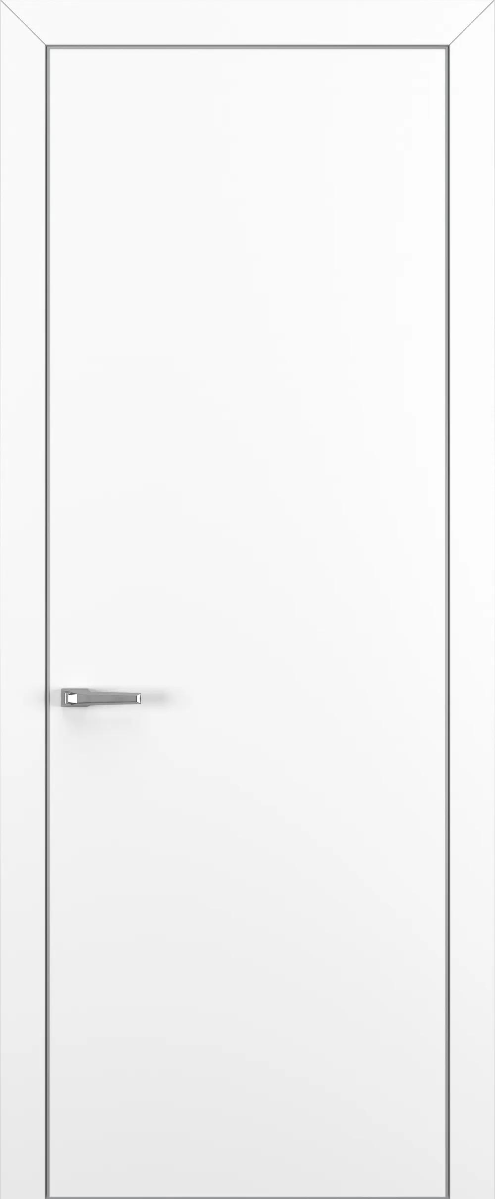 Дверь межкомнатная Квалитет К7 Белый матовый ALU Серая с 4-х зпп Eclipse под 2 петли зпз 196