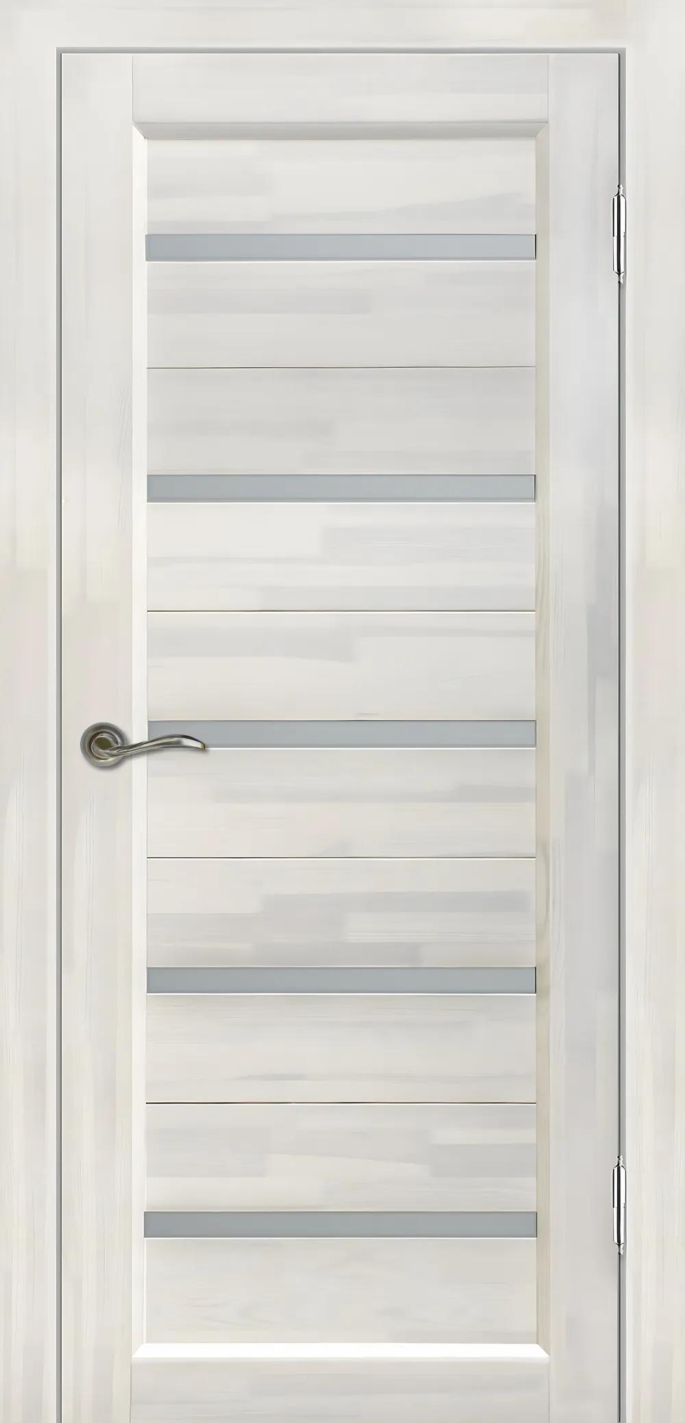 Дверь межкомнатная Массив сосны Вега 5 ЧО матовое Белый