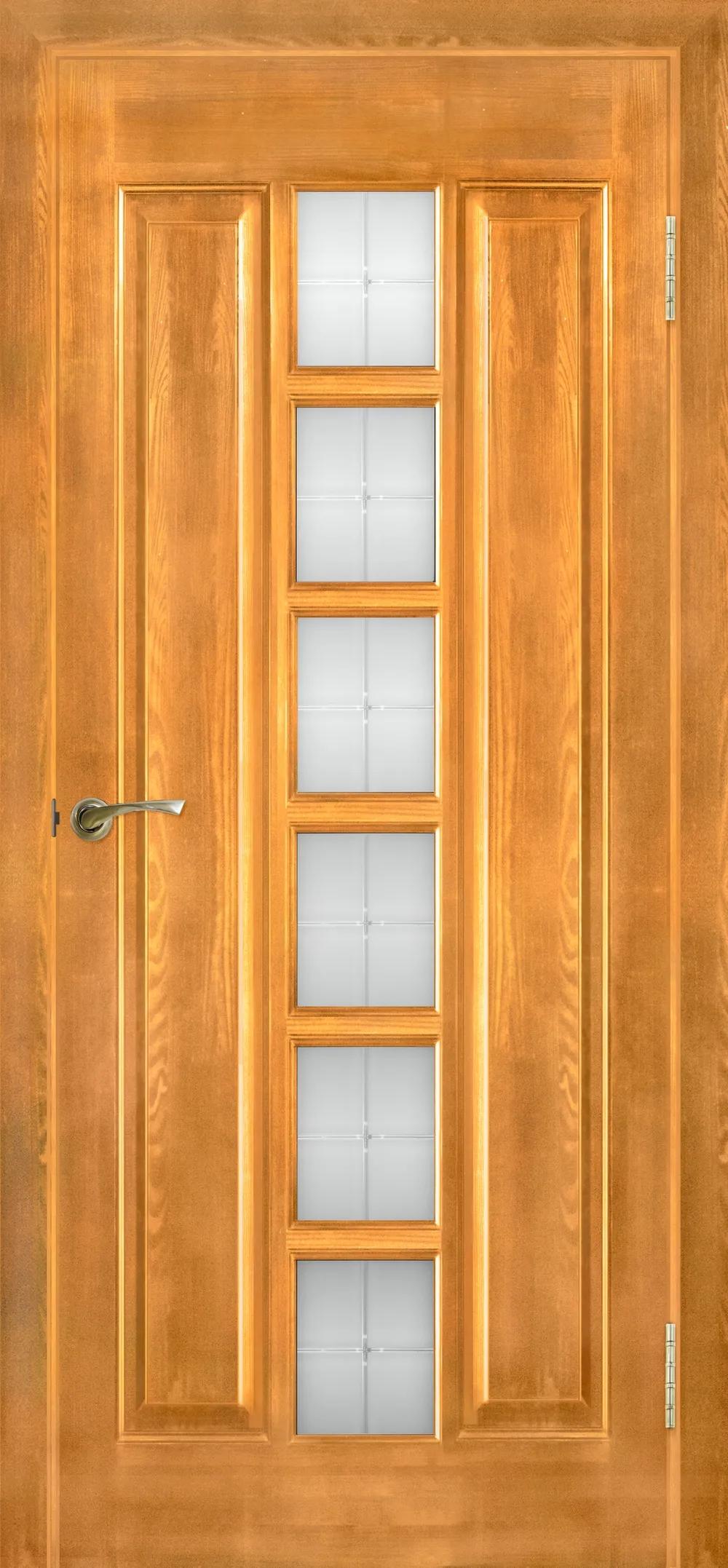 Дверь межкомнатная Массив сосны Модель №11 ДО Светлый лак