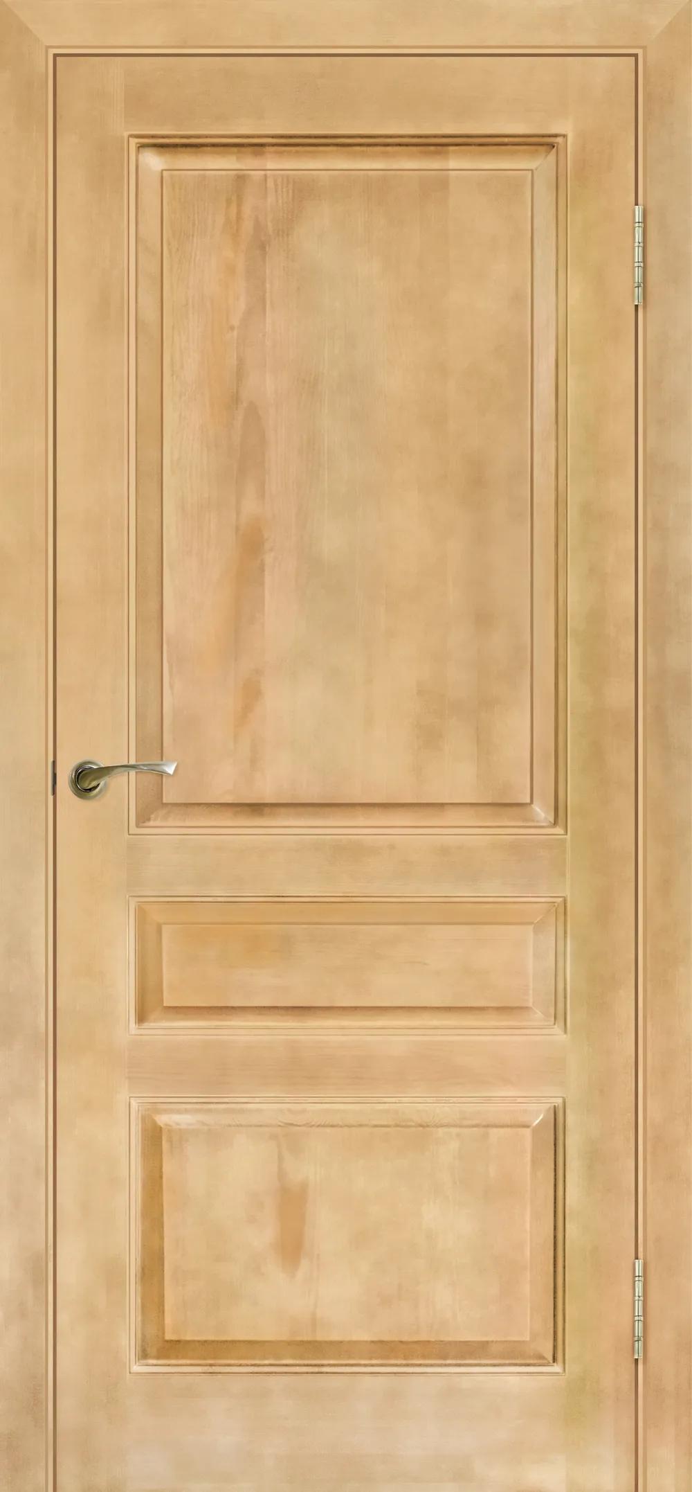 Дверь межкомнатная Массив сосны Модель №5 пмц ДГ н Неокрашенный НЕСТАНДАРТ