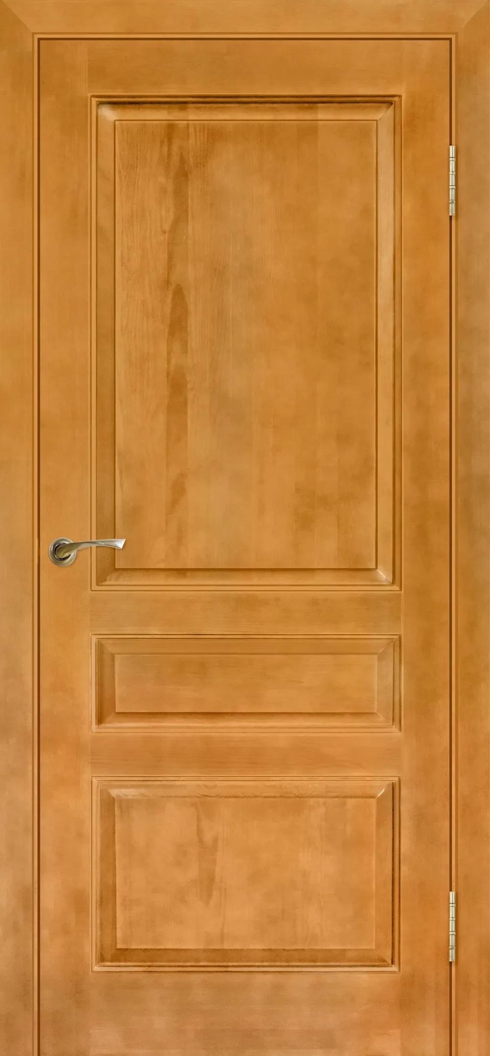 Дверь межкомнатная Массив сосны Модель №5 пмц ДГ Светлый лак