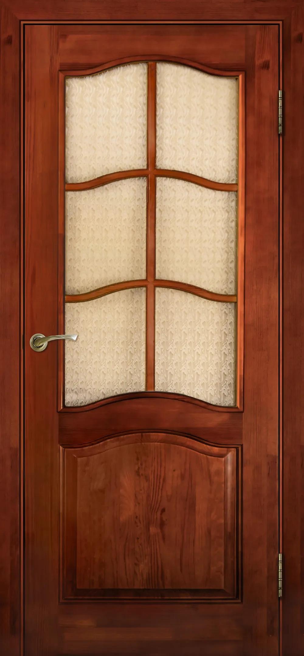 Дверь межкомнатная Массив сосны Модель №7 ДО Коньяк