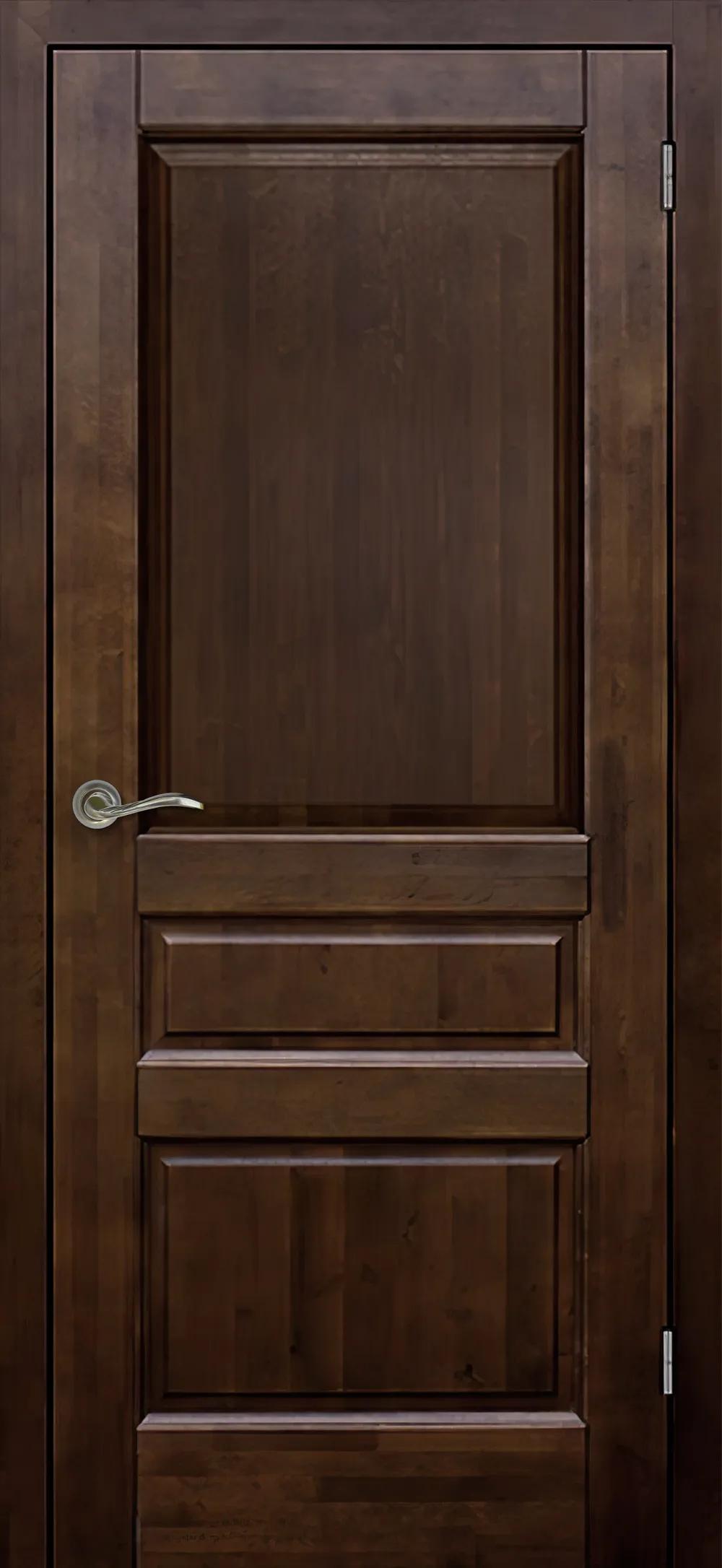 Дверь межкомнатная Массив ольхи Венеция м. ДГ Античный орех