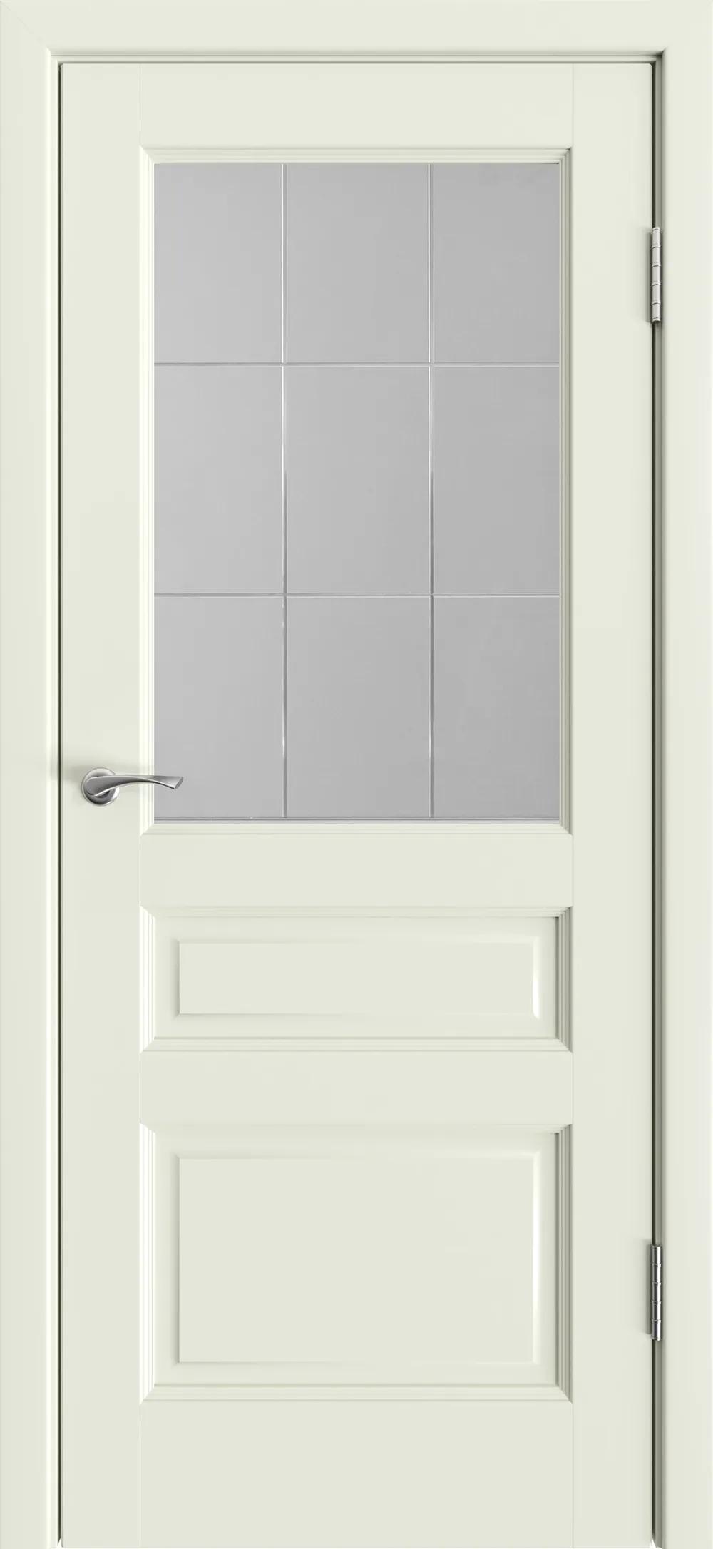 Дверь межкомнатная Массив ольхи Венеция м. ДО матовое с фрезеровкой Белый (65)