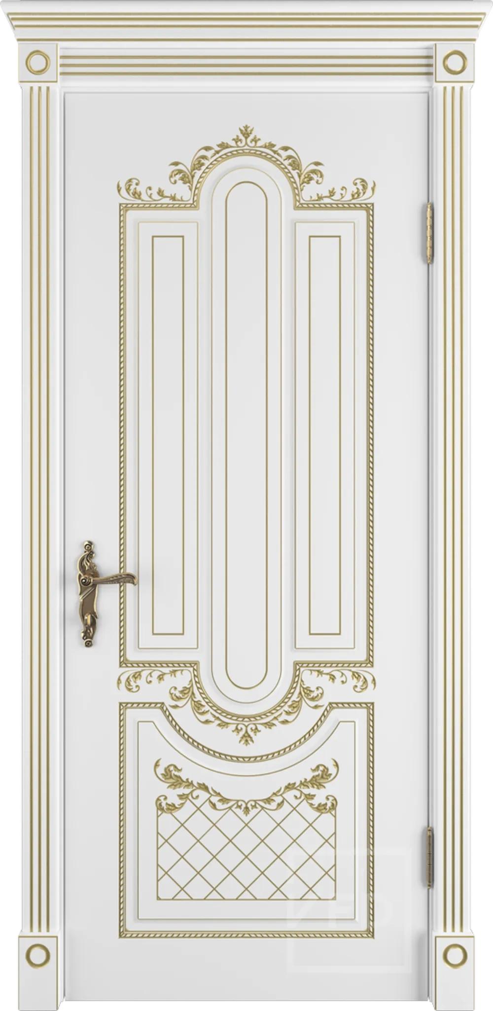 Александрия ДГ 3D Белая эмаль пат. золото PG НЕСТАНДАРТ