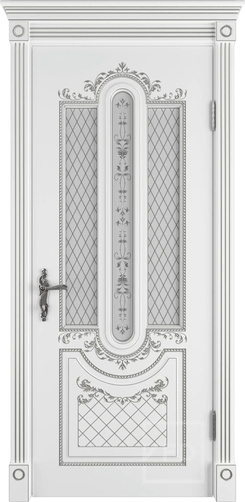 Александрия ДО 3D Art Cloud Белая эмаль пат. серебро PS НЕСТАНДАРТ