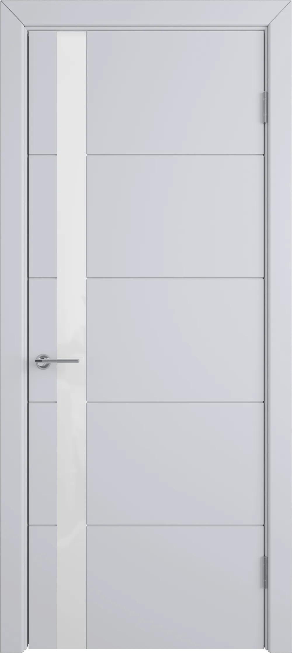 Дверь межкомнатная COLORIT К4 COLORIT ДО белый лак Светло-серая эмаль НЕСТАНДАРТ
