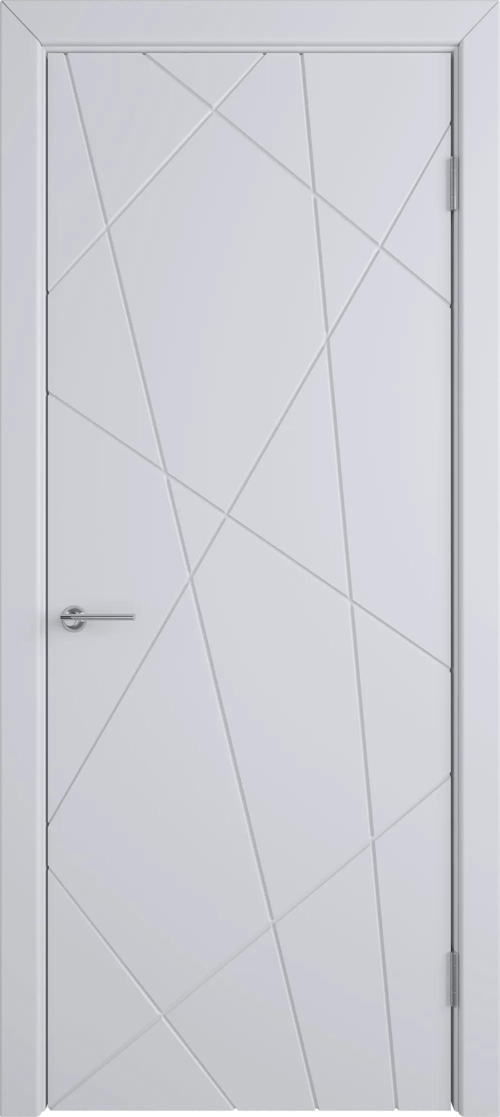 Дверь межкомнатная COLORIT К5 COLORIT ДГ Светло-серая эмаль