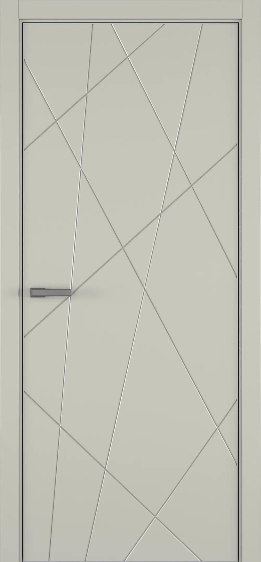 Дверь межкомнатная ART Lite Chaos ДГ ART Lite RAL 7044 ALU Серая с 4-х