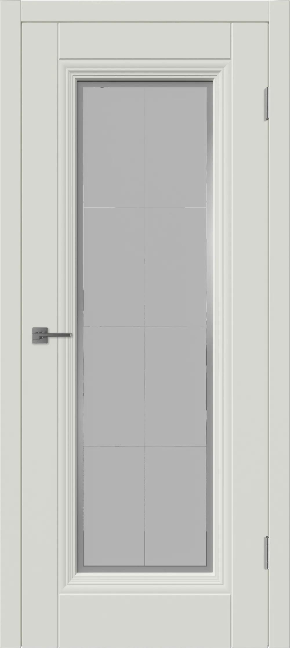 Дверь межкомнатная WINTER Барселона 1 ДО матовое с рисунком Магнолия эмаль