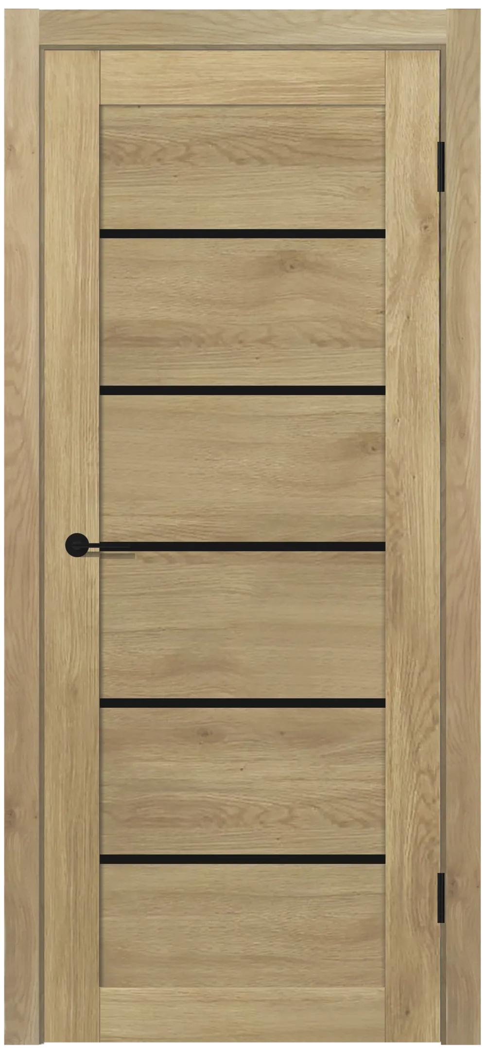 Дверь межкомнатная Contur NX 8 ДО черный лак Дуб плато