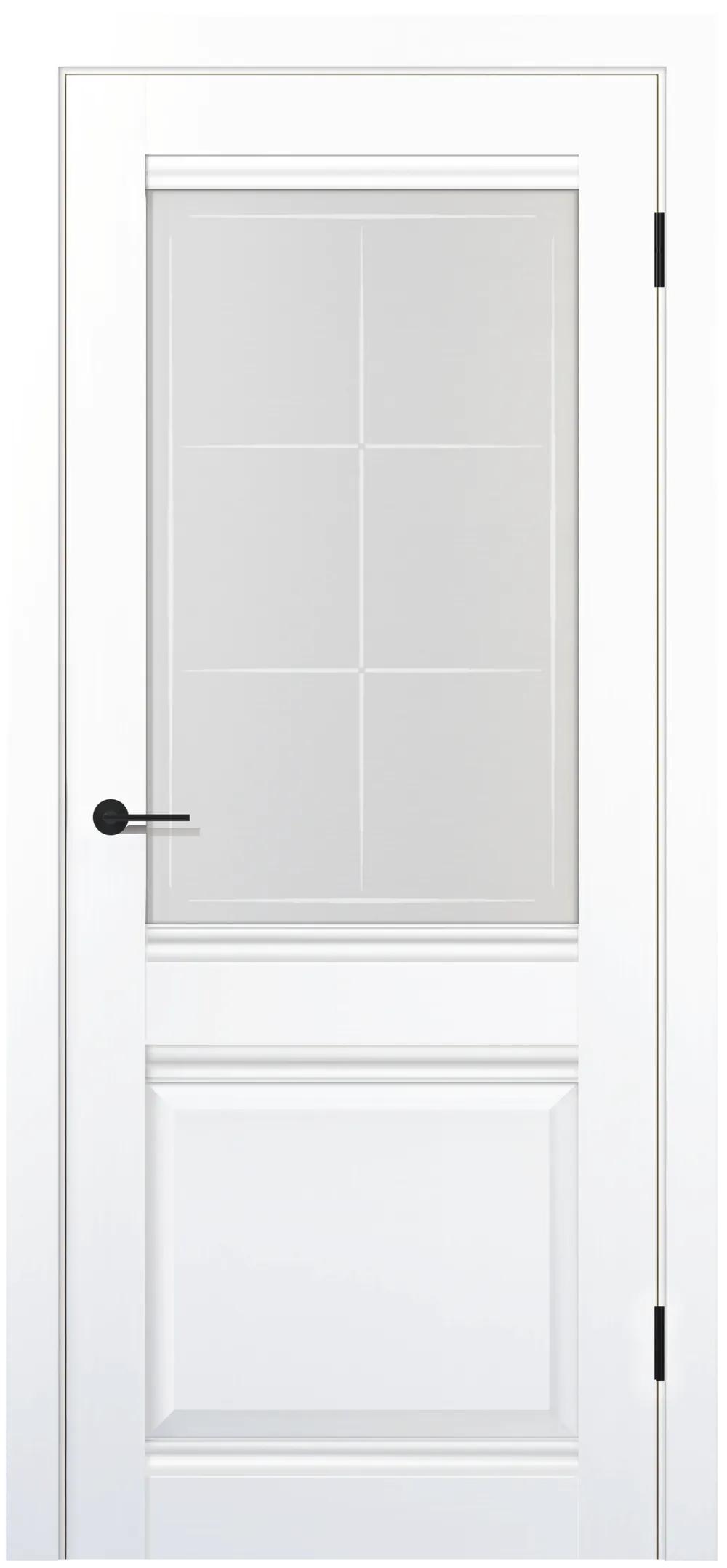 Дверь межкомнатная Contur KX 53 ДО Белый полипропилен