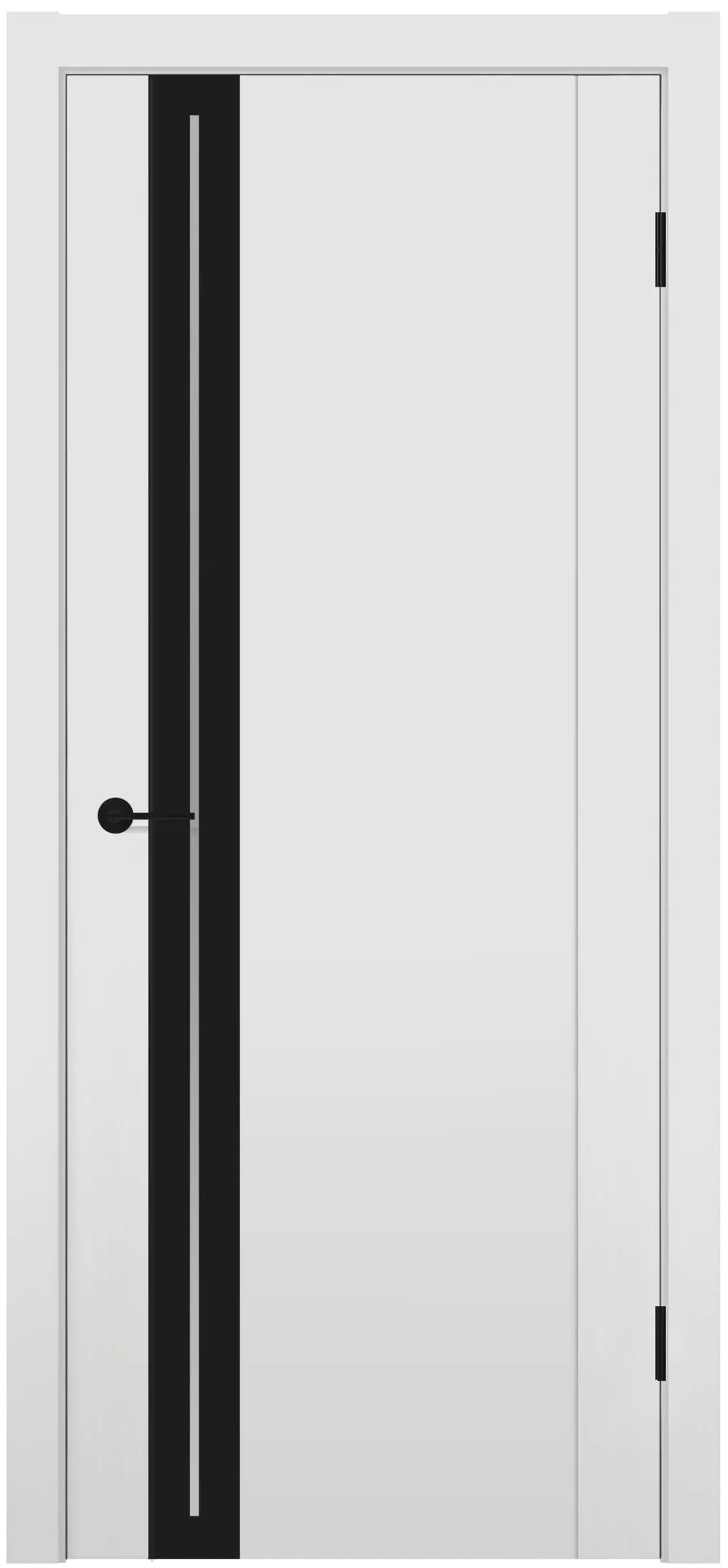 Дверь межкомнатная Contur MX 12 ДО черный лак Грей полипропилен