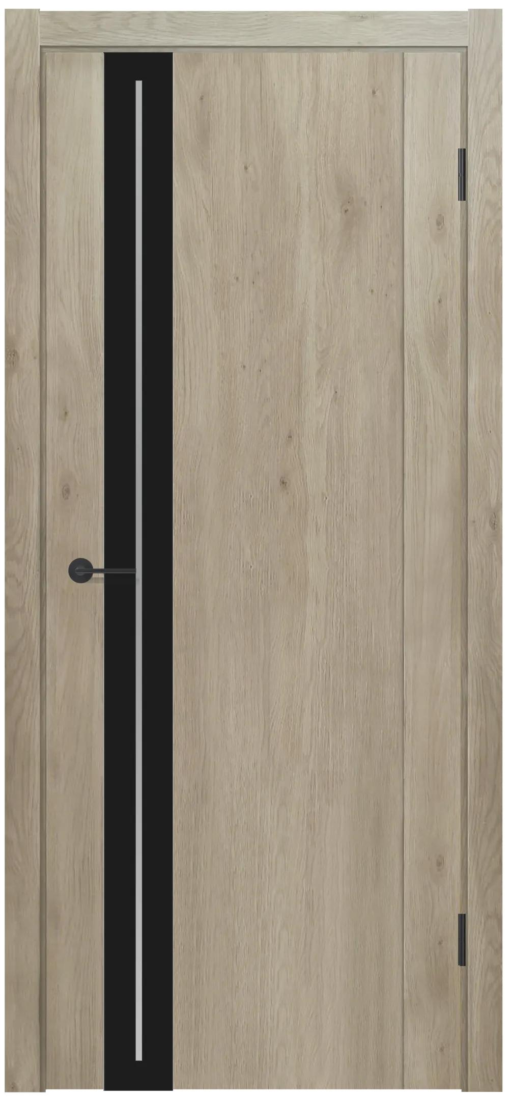 Дверь межкомнатная Contur MX 12 ДО черный лак Дуб вайт