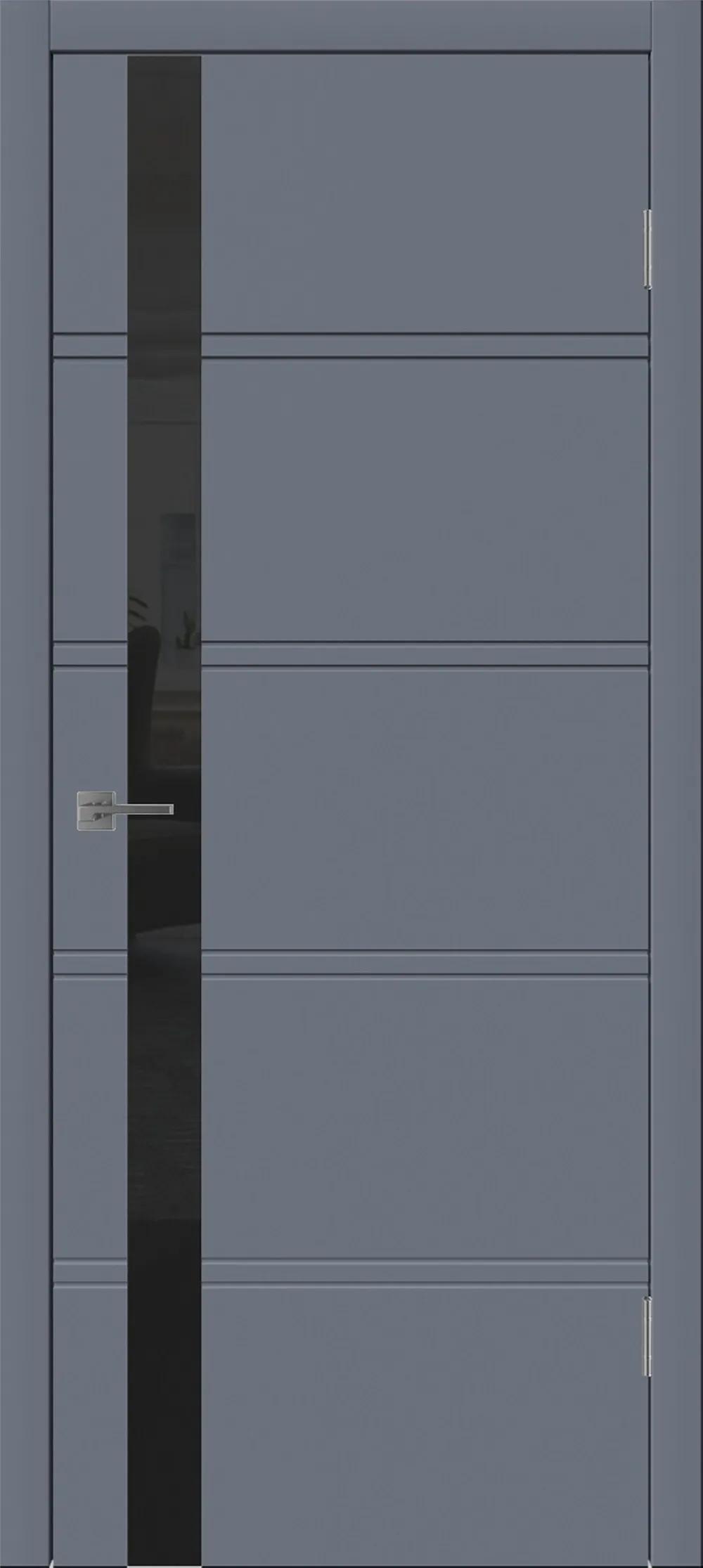 Дверь межкомнатная WINTER Бостон ДО черный лак Графит эмаль НЕСТАНДАРТ