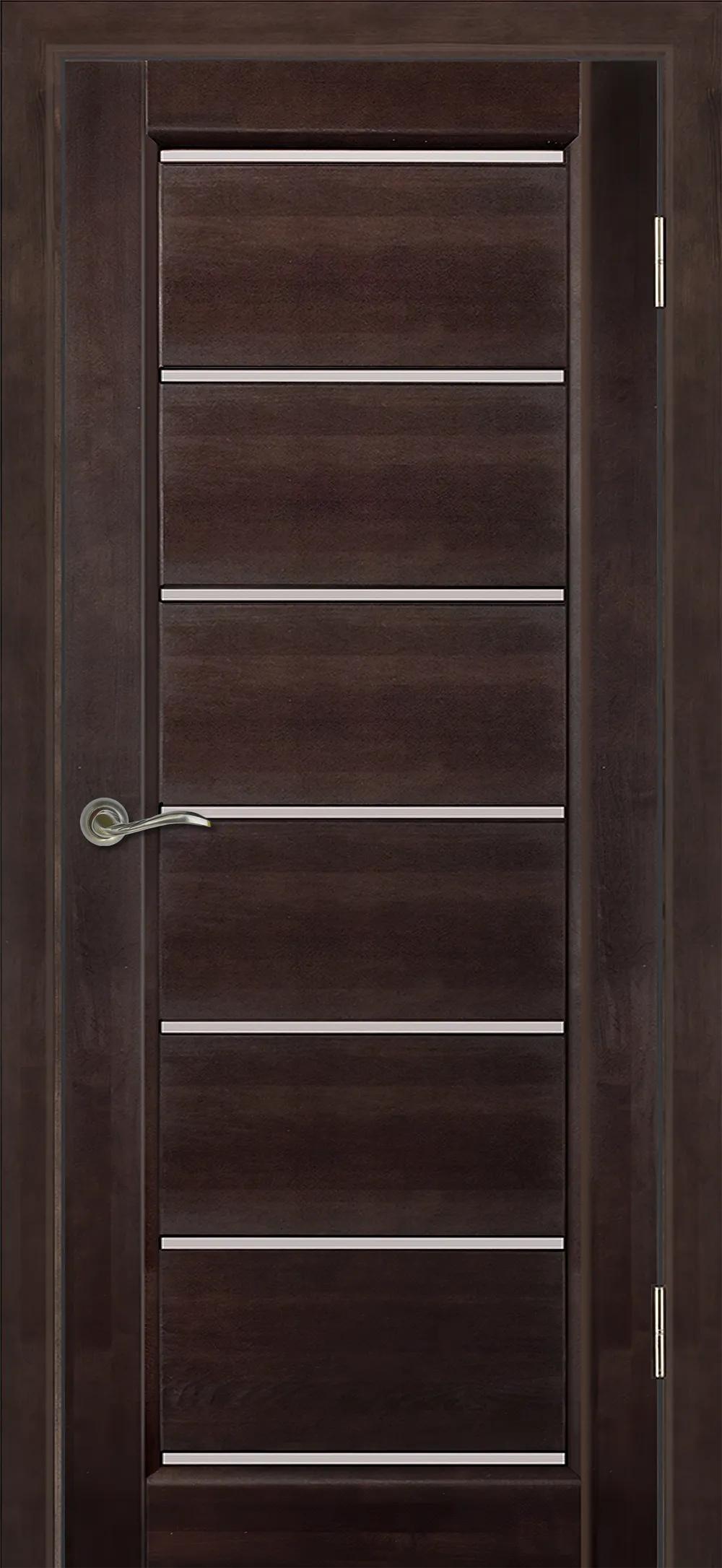 Дверь межкомнатная Массив ольхи Премьер плюс ЧО матовое Венге