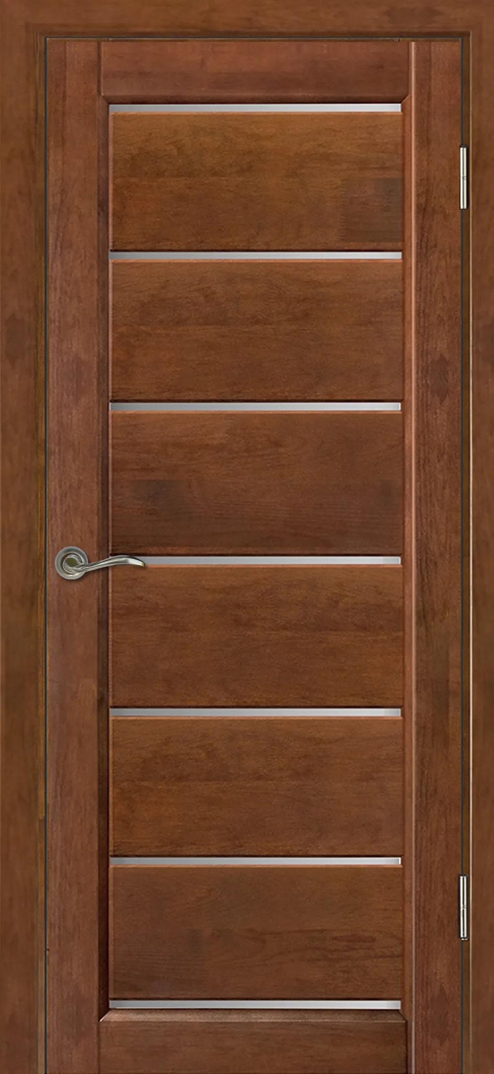 Дверь межкомнатная Массив ольхи Премьер плюс ЧО матовое Бренди